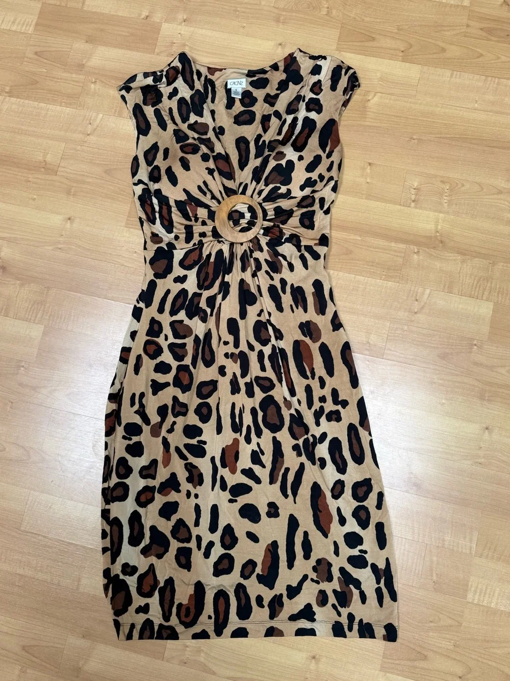 Cache Leopard Print Dress - Picture 1 of 7